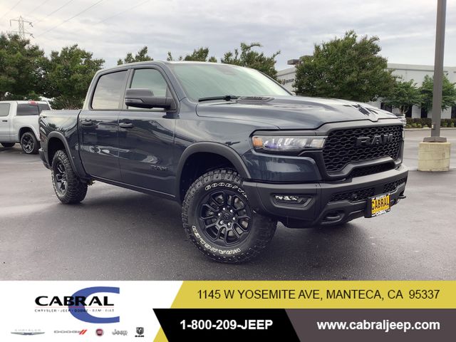 Forged Blue Metallic 2026 RAM 1500 Rebel Crew Cab 4WD Pickup Truck Four-Wheel Drive 8-Speed Automatic