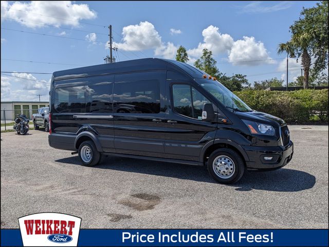 Black Metallic 2025 Ford Transit Passenger Van Rear-Wheel Drive