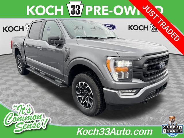 Carbonized Gray Metallic 2022 Ford F-150 XLT SuperCrew 4WD Pickup Truck Four-Wheel Drive Automatic