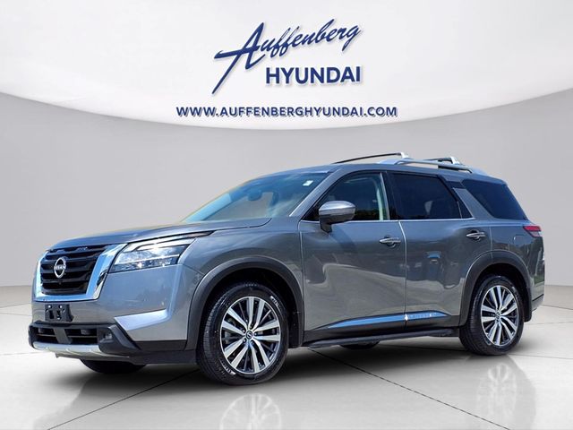 Gray (Gun Metallic) 2022 Nissan Pathfinder Platinum 4WD SUV / Crossover All-Wheel Drive 9-Speed Automatic