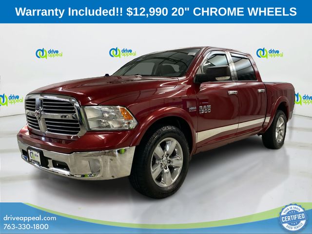 Deep Cherry Red Crystal Pearlcoat 2013 RAM 1500 Big Horn Crew Cab 4WD Pickup Truck Four-Wheel Drive 6-Speed Automatic