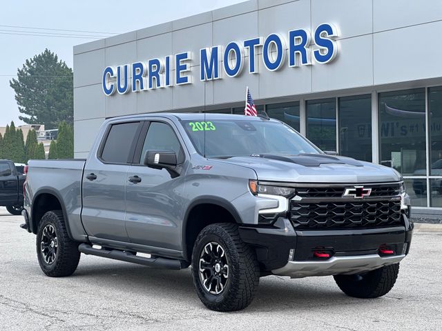 Sterling Gray Metallic 2023 Chevrolet Silverado 1500 Pickup Truck Four-Wheel Drive Automatic