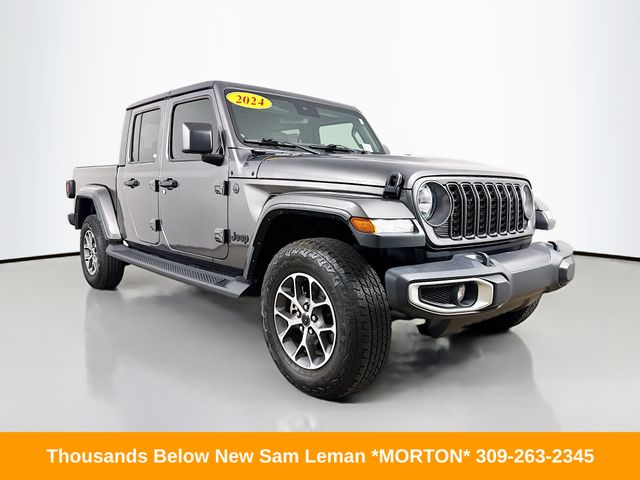 Gray (Granite Crystal Metallic Clearcoat) 2024 Jeep Gladiator Pickup Truck Four-Wheel Drive 8-Speed Automatic
