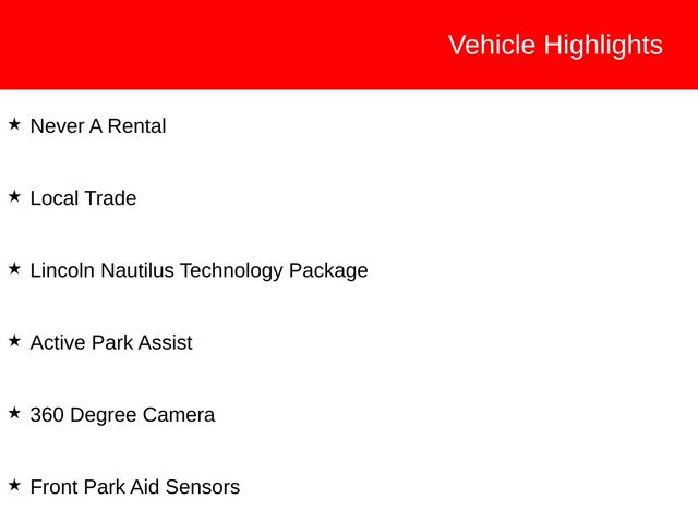 Used 2019 Lincoln Nautilus SUV