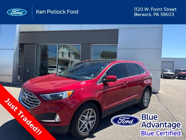 Red Metallic 2022 Ford Edge SEL AWD SUV / Crossover All-Wheel Drive 8-Speed Automatic