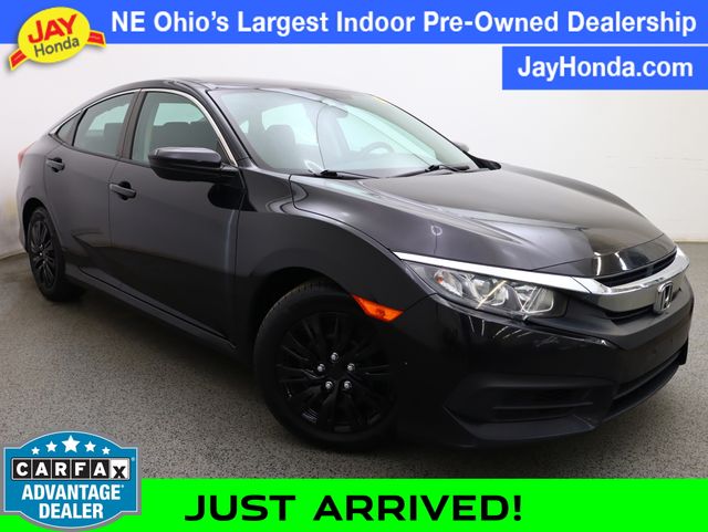 Crystal Black Pearl 2017 Honda Civic Sedan Front-Wheel Drive Continuously Variable Transmission