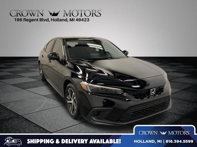 Crystal Black Pearl 2024 Honda Civic Hatchback Hatchback Front-Wheel Drive Continuously Variable Transmission
