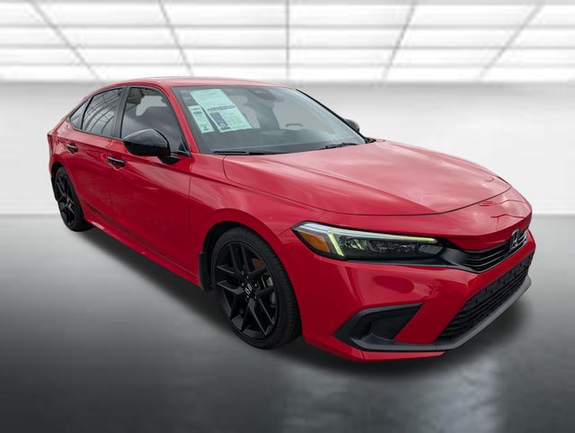 Rallye Red 2022 Honda Civic Sport FWD Sedan Front-Wheel Drive Continuously Variable Transmission
