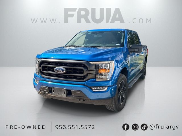 Blue Metallic 2021 Ford F-150 Pickup Truck Four-Wheel Drive Automatic