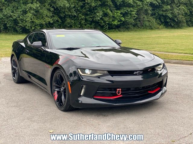 Black 2018 Chevrolet Camaro 1LT Coupe RWD Coupe Rear-Wheel Drive 8-Speed Automatic