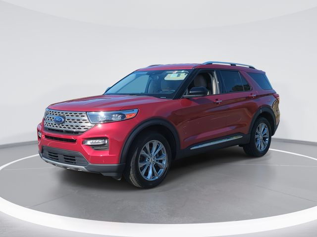 Red Metallic 2023 Ford Explorer Limited AWD SUV / Crossover All-Wheel Drive Automatic