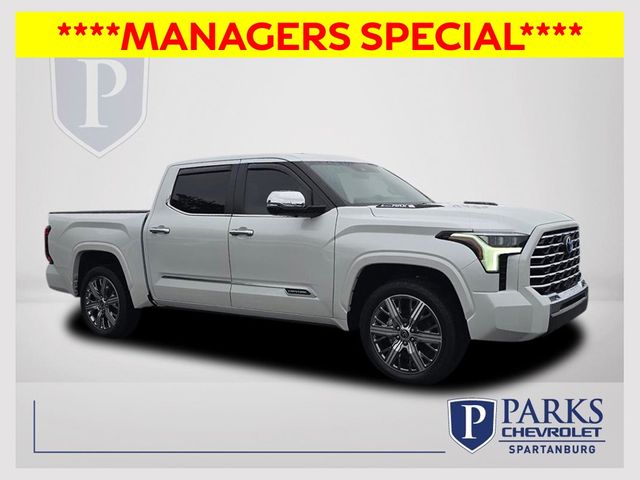 Pearl 2024 Toyota Tundra Hybrid Pickup Truck Four-Wheel Drive Automatic
