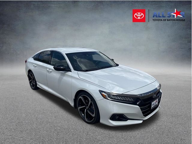 Platinum White 2022 Honda Accord Sedan Front-Wheel Drive Continuously Variable Transmission
