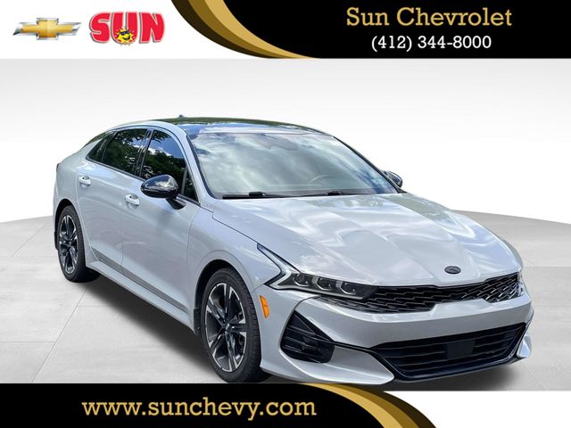 Wolf Gray 2021 Kia K5 Sedan Front-Wheel Drive 8-Speed Automatic