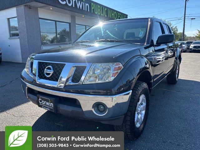 Super Black Metallic 2010 Nissan Frontier Pickup Truck Four-Wheel Drive 5-Speed Automatic Overdrive