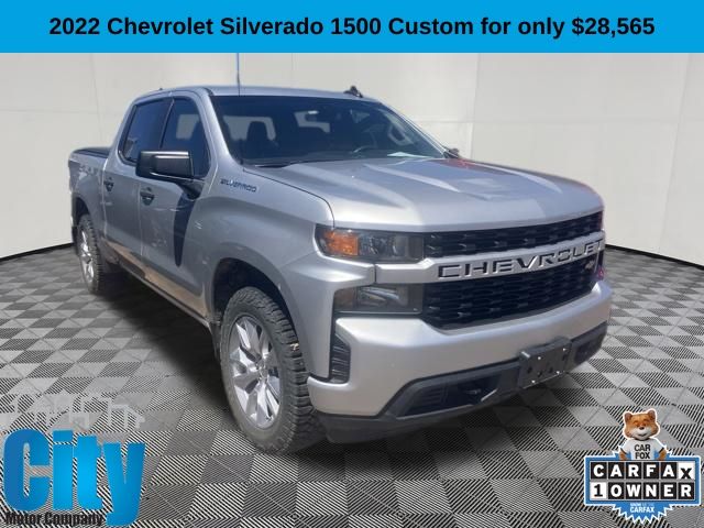 Silver Ice Metallic 2022 Chevrolet Silverado 1500 Pickup Truck Four-Wheel Drive 8-Speed Automatic