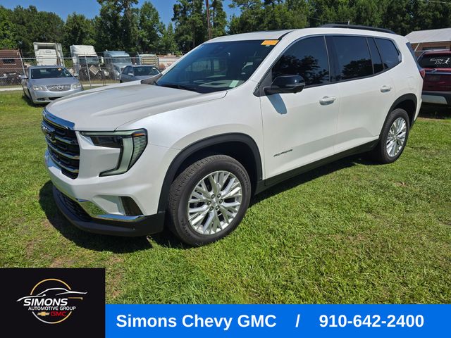 White Frost Tricoat 2025 GMC Acadia SUV / Crossover Front-Wheel Drive 8-Speed Automatic
