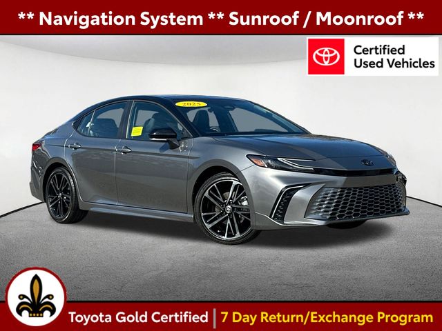 Midnight Black Metallic 2025 Toyota Camry Sedan Front-Wheel Drive Continuously Variable Transmission