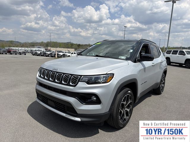 Silver Zynith Metallic Clearcoat 2025 Jeep Compass Limited 4WD SUV / Crossover Four-Wheel Drive 8-Speed Automatic