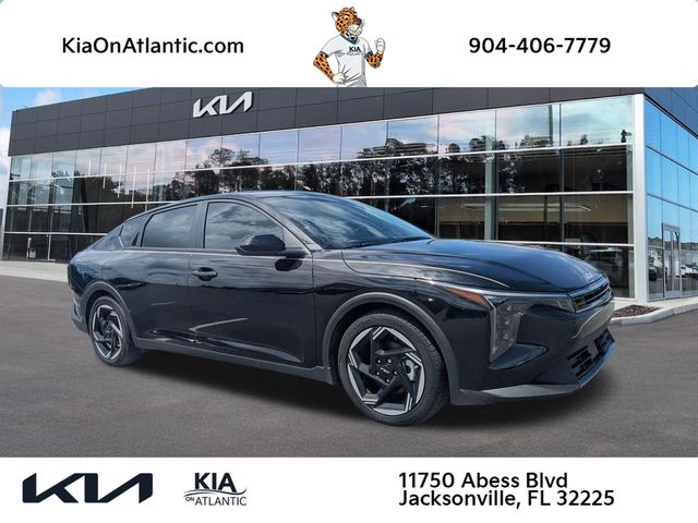 Aurora Black 2025 Kia K4 Sedan Front-Wheel Drive Continuously Variable Transmission