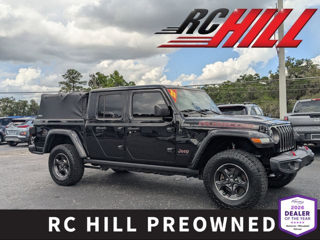 Black Clearcoat 2022 Jeep Gladiator Rubicon Crew Cab 4WD Pickup Truck Four-Wheel Drive 8-Speed Automatic