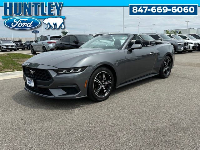 Gray Metallic 2024 Ford Mustang EcoBoost Premium Convertible RWD Convertible Rear-Wheel Drive Automatic