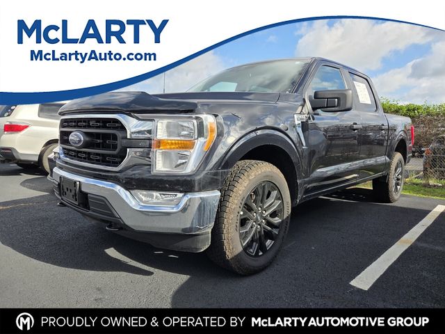 Agate Black Metallic 2022 Ford F-150 XLT SuperCrew 4WD Pickup Truck Four-Wheel Drive Automatic