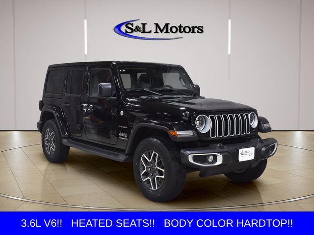 Black Clearcoat 2024 Jeep Wrangler SUV / Crossover Four-Wheel Drive 8-Speed Automatic