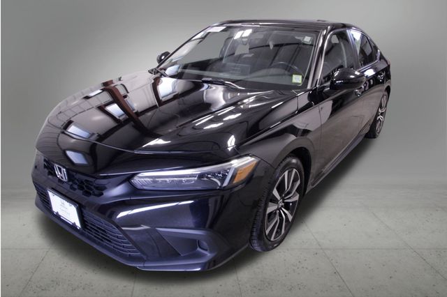 Crystal Black Pearl 2023 Honda Civic Hatchback EX-L FWD Hatchback Front-Wheel Drive Continuously Variable Transmission