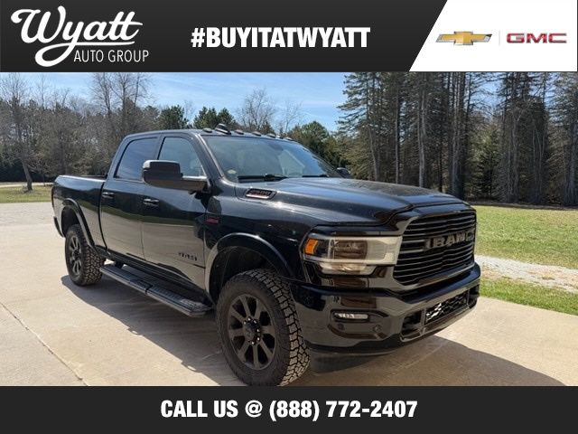 Diamond Black Crystal Pearlcoat 2019 RAM 2500 Laramie Crew Cab 4WD Pickup Truck Four-Wheel Drive 8-Speed Automatic