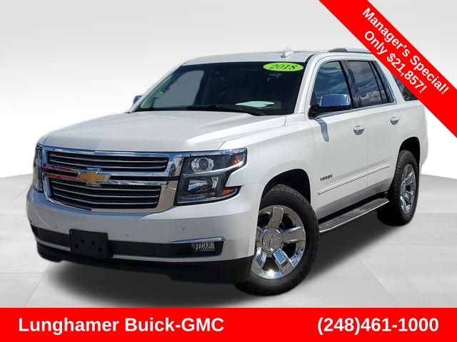 White (Iridescent Pearl Tricoat) 2018 Chevrolet Tahoe SUV / Crossover Four-Wheel Drive 6-Speed Automatic Overdrive
