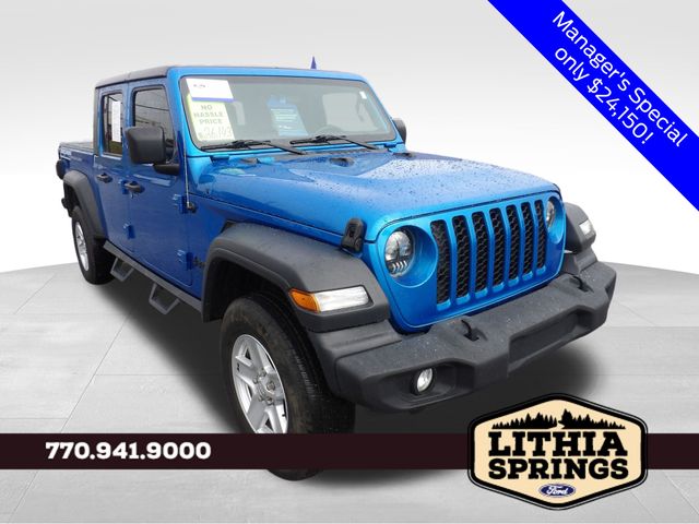 Hydro Blue Pearlcoat 2020 Jeep Gladiator Sport Crew Cab 4WD Pickup Truck Four-Wheel Drive 8-Speed Automatic