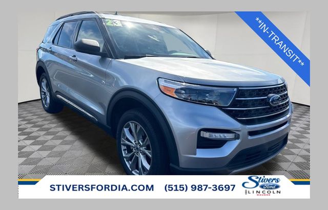 Silver Metallic 2023 Ford Explorer SUV / Crossover All-Wheel Drive Automatic