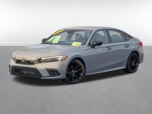 Sonic Gray Pearl 2024 Honda Civic Sport FWD Sedan Front-Wheel Drive Continuously Variable Transmission