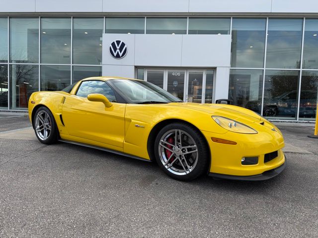 Velocity Yellow Tintcoat 2008 Chevrolet Corvette Z06 Coupe RWD Coupe Rear-Wheel Drive 6-Speed Manual