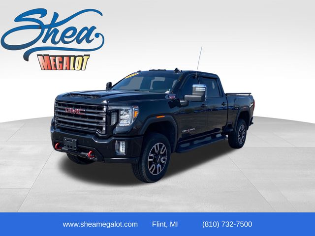 Black 2020 GMC Sierra 3500HD AT4 Crew Cab 4WD Pickup Truck Four-Wheel Drive 10-Speed Automatic