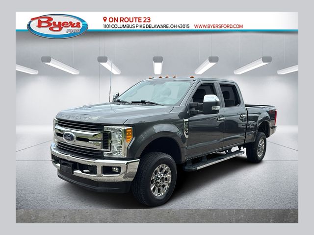Gray (Magnetic Metallic) 2017 Ford F-350 Super Duty XLT Crew Cab 4WD Pickup Truck Four-Wheel Drive 6-Speed Automatic