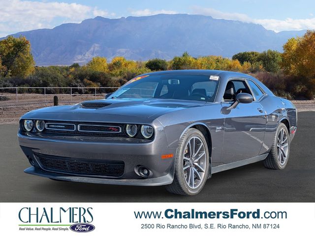 Gray (Granite Pearlcoat) 2023 Dodge Challenger R/T RWD Coupe Rear-Wheel Drive 6-Speed Manual