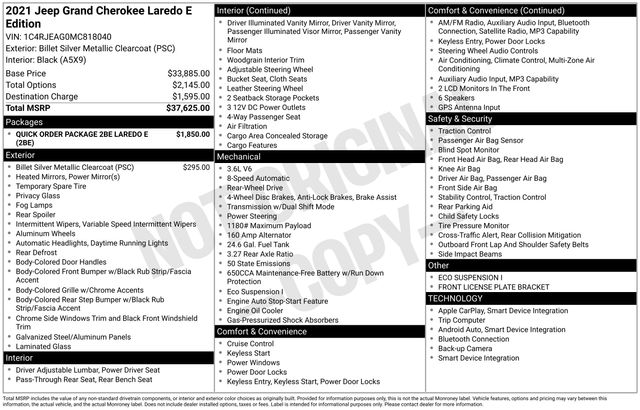 Used 2021 Jeep Grand Cherokee SUV