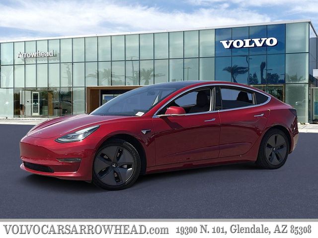 Red Multi-Coat 2018 Tesla Model 3 Rear-Wheel Drive 1-Speed Automatic