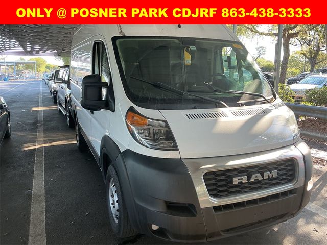 Bright White Clearcoat 2021 RAM ProMaster 1500 136 High Roof Cargo Van FWD Van Front-Wheel Drive 6-Speed Automatic
