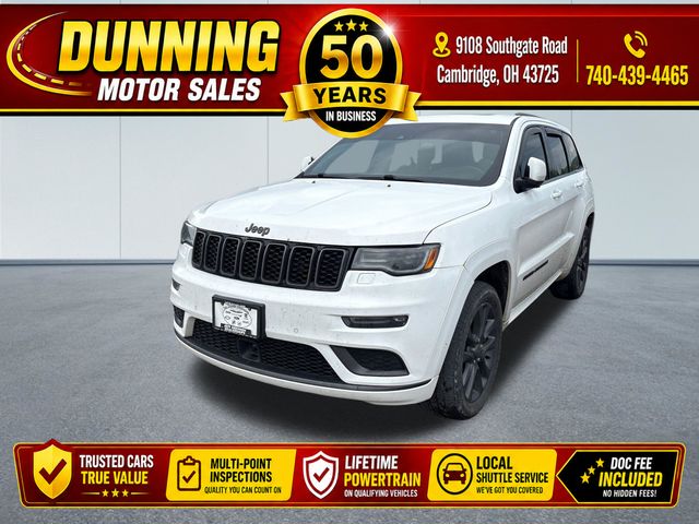 Bright White Clearcoat 2018 Jeep Grand Cherokee High Altitude 4WD SUV / Crossover Four-Wheel Drive 8-Speed Automatic