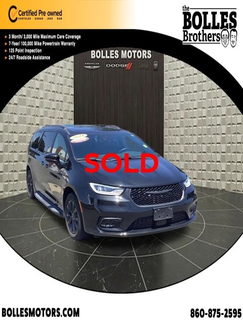 Brilliant Black Crystal Pearlcoat 2021 Chrysler Pacifica Minivan All-Wheel Drive 9-Speed Automatic