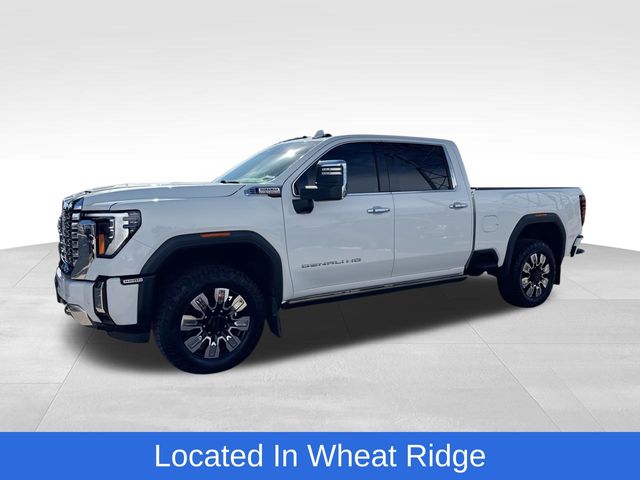 Summit White 2024 GMC Sierra 3500HD Denali Crew Cab 4WD Pickup Truck Four-Wheel Drive Automatic