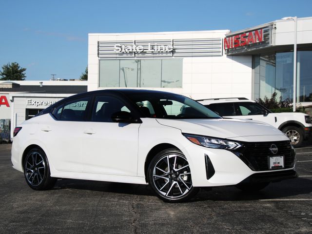 Aspen White 2025 Nissan Sentra SR FWD Sedan Front-Wheel Drive Continuously Variable Transmission