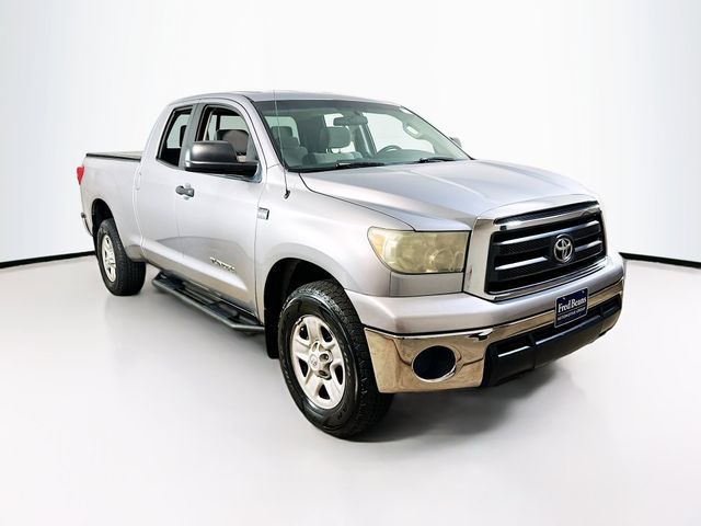 Silver 2010 Toyota Tundra Tundra-Grade Double Cab 4.6L 4WD Pickup Truck Four-Wheel Drive 6-Speed Automatic