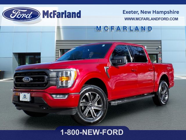 Red 2022 Ford F-150 XLT SuperCrew 4WD Pickup Truck Four-Wheel Drive Automatic