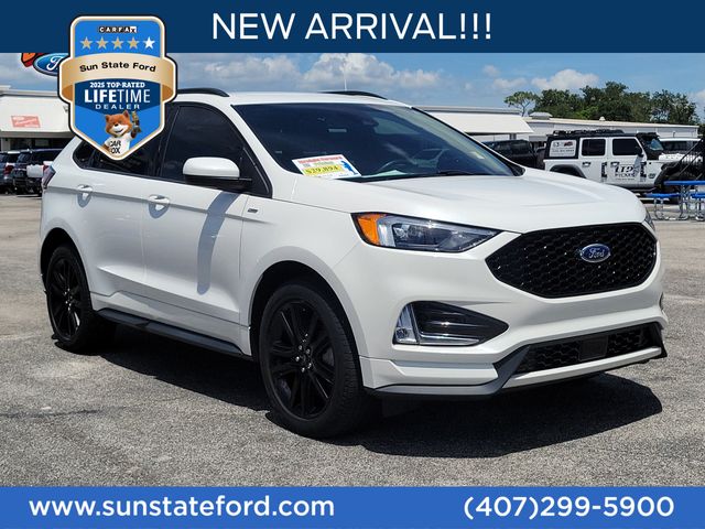 White Metallic 2023 Ford Edge SUV / Crossover All-Wheel Drive 8-Speed Automatic