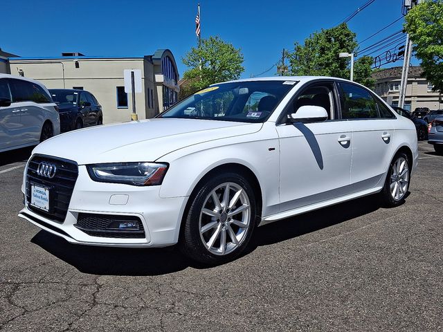 White 2015 Audi A4 2.0T quattro Premium Plus AWD Sedan All-Wheel Drive 8-Speed Automatic