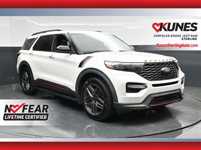 White Metallic 2021 Ford Explorer SUV / Crossover All-Wheel Drive Automatic